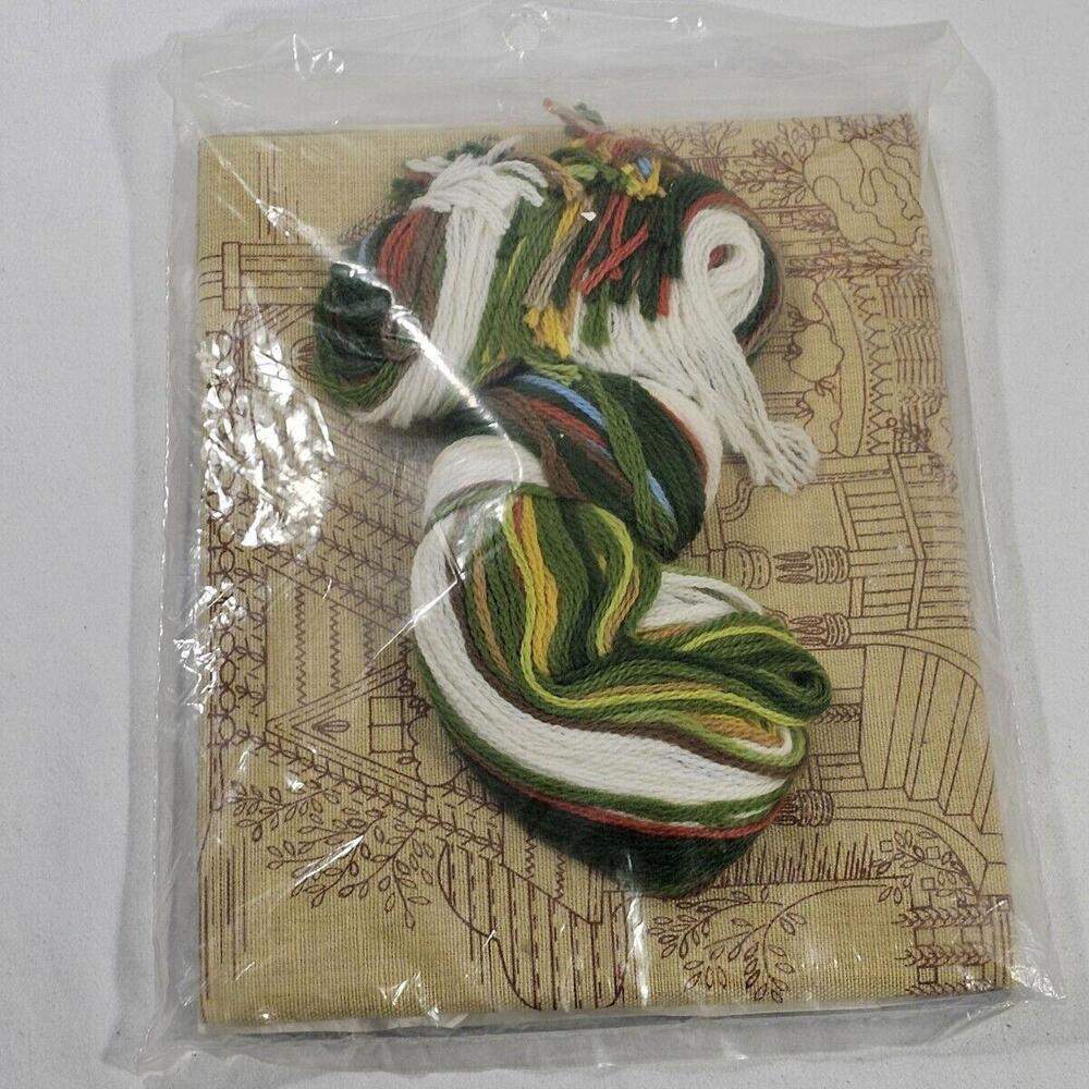 Golden Bee Stitchery Kit #902 14" x 18" The Cottage 100% Wool 1979 Cross Stitch - Picture 6 of 6